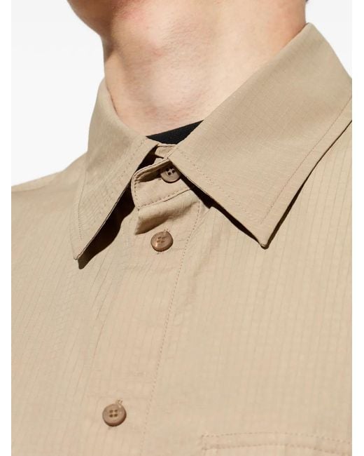 Balenciaga Natural Short-Sleeve Pocket Shirt for men