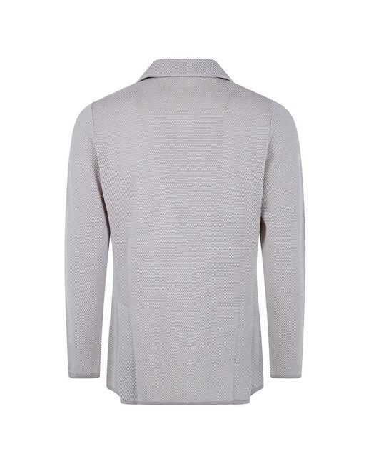 Lardini Gray Texture Blazer for men