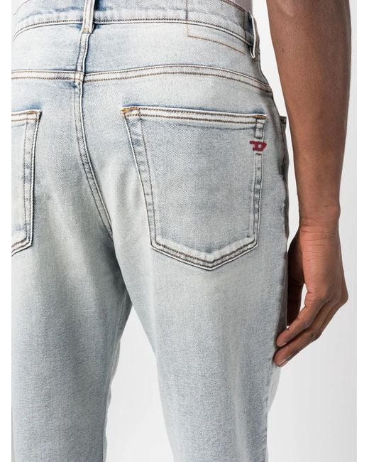 DIESEL Gray 2005 D-Fining 9C08L Tapered Jeans for men