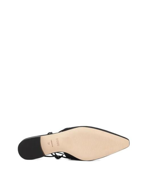 Boss White Charlize Ballerinas