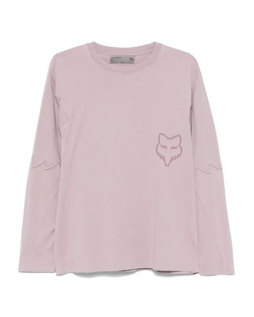 X Fox Lab T-Shirt A Maniche Lunghe di Kiko Kostadinov in Pink da Uomo
