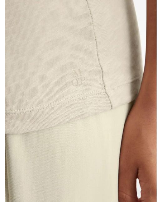 Marc O' Polo Natural Boat-Neck Long-Sleeve Top