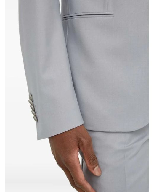 Drykorn Gray Single-Button Suit Jacket for men