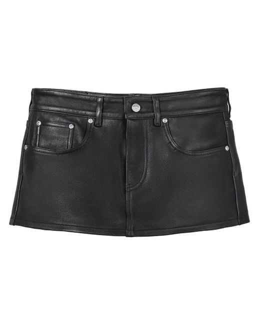 Marc Jacobs Black The Leather Shorts