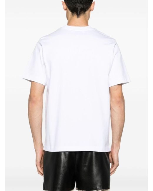 Casablancabrand T-shirt Met Print in het White