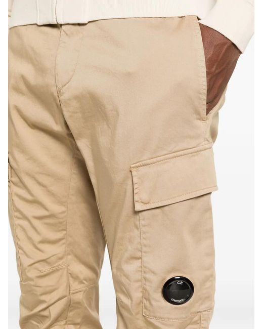 C P Company Natural Lens-Detail Cargo Pants for men