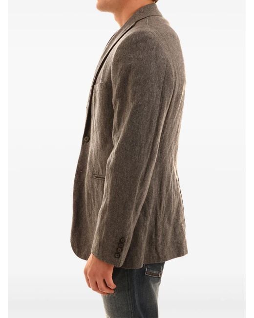 Tonello Gray Single-Breasted Blazer for men