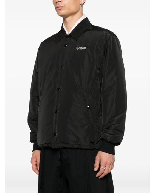 Undercover Black Press-Stud Fastening Jacket for men