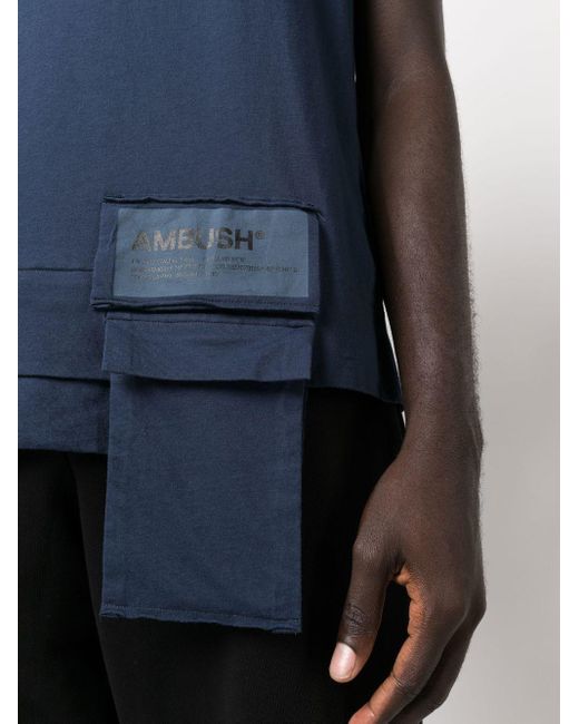 T-shirt à détail de poche Ambush pour homme en coloris Blue