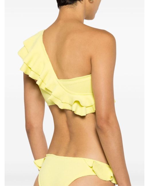 Clube Bossa Yellow Malgosia One-shoulder Bikini Top