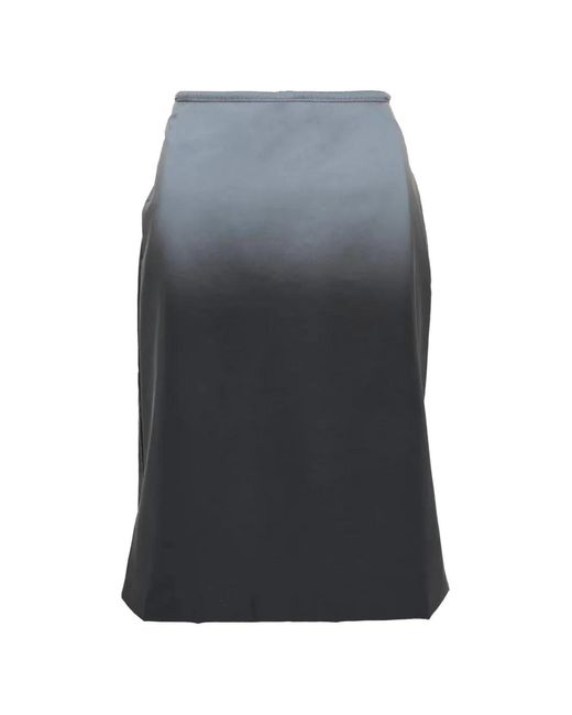 Alexander Wang Gray Reflective Midi Skirt