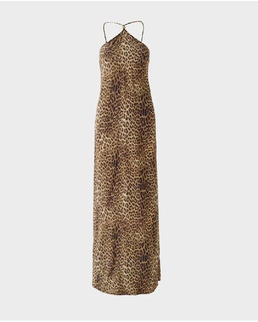 Melissa Odabash Natural Sage Cheetah Maxi Dress