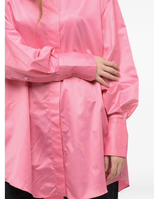 Patou Pink Oversized Asymmetric Shirt
