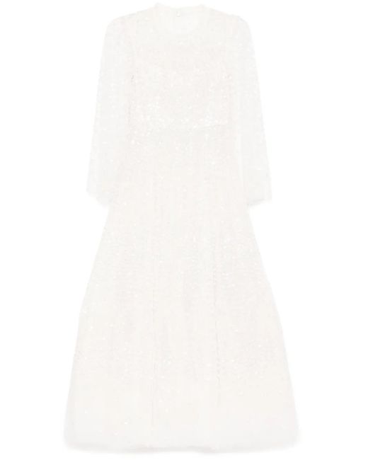 Needle & Thread Avondjurk Met Stippen in het White