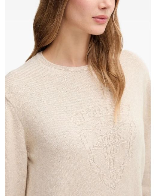 Joop! Blue Embroidered Crest Sweater