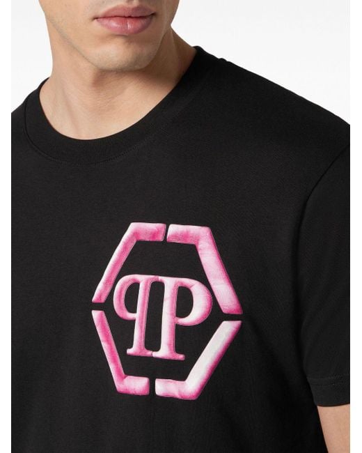 Philipp Plein T-Shirt mit Logo-Print in Black für Herren