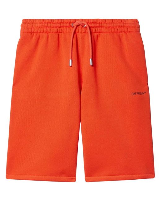 Off-White c/o Virgil Abloh Orange Vibe Arrow Track Shorts for men