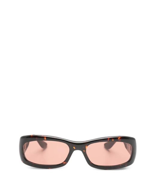 Port Tanger Pink Saudade Rectangle-Frame Sunglasses
