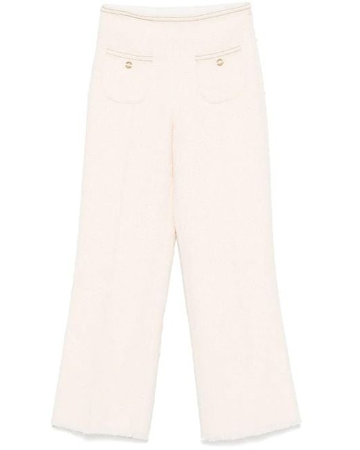 Sandro ツイードパンツ White