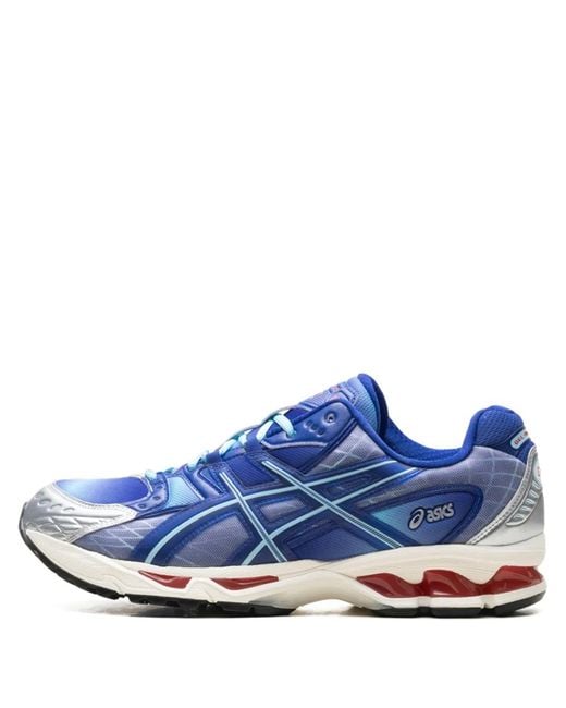 Asics Blue X Kith Gel-Nimbus 10.1 Iron Vs. Mega Double Box Sneakers for men