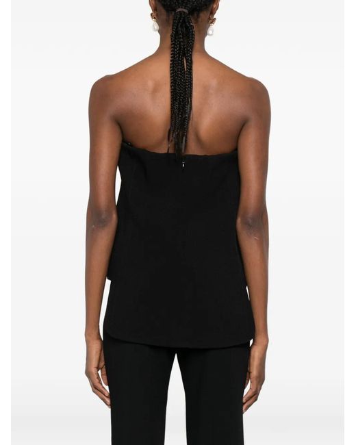 N°21 Black Bandeau-Style Top