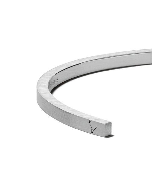 Le Gramme White 7 Grams Ribbon Bracelet
