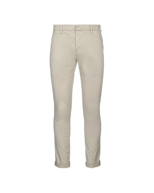Dondup Gray Slim-Fit Chinos for men