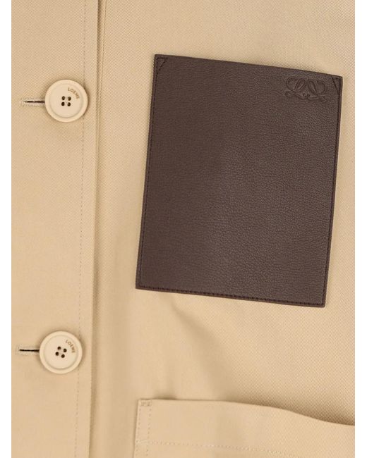 Loewe Natural Logo-Detail Pocket Jacket