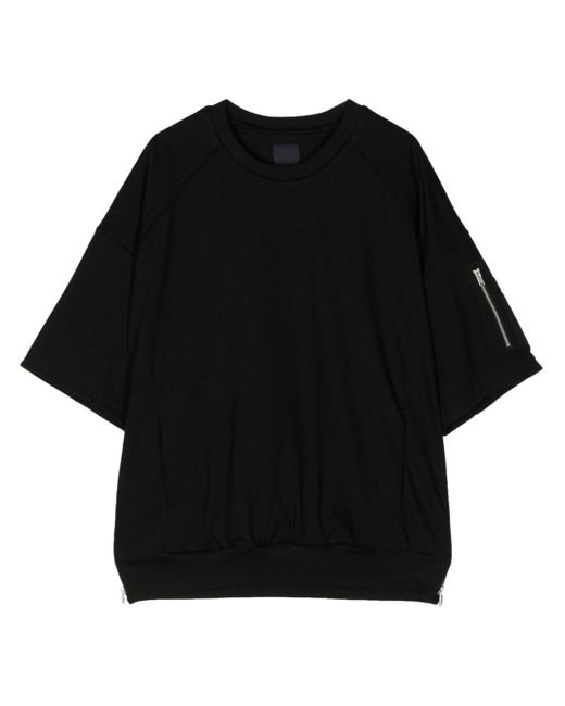 Juun.J Black Zip-pocket T-shirt for men