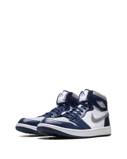 Nike Blue Air 1 Retro High Og Golf "Midnight" Sneakers for men