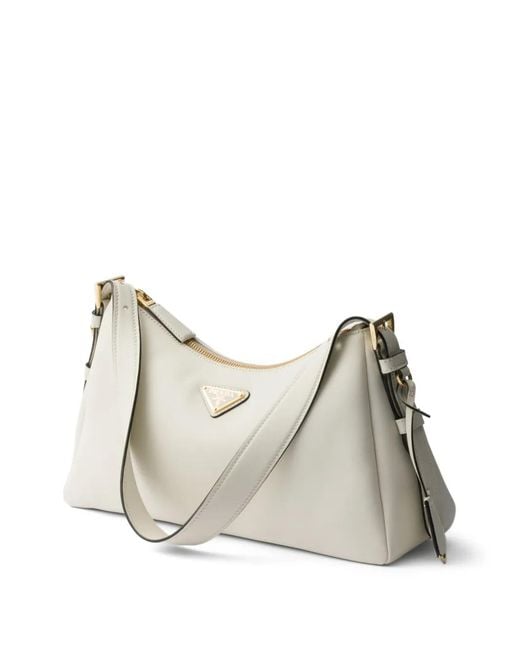 Bolso De Hombro Aimée Mediano Prada de color Gray
