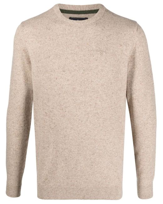 Barbour Natural Mélange-Effect Crew-Neck Jumper for men