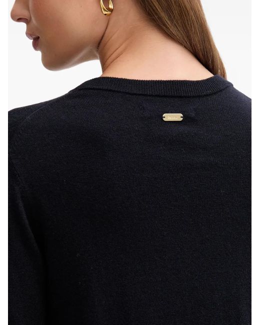 Barbour Black Button-Embellishment Sweater