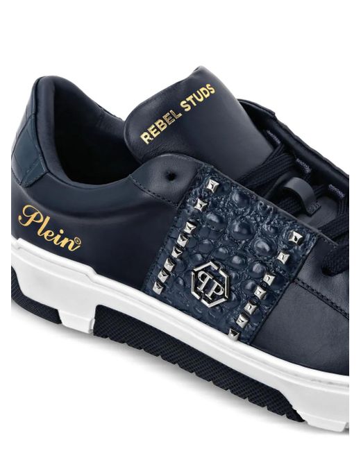 Philipp Plein スタッズ スニーカー ブルー | Lyst