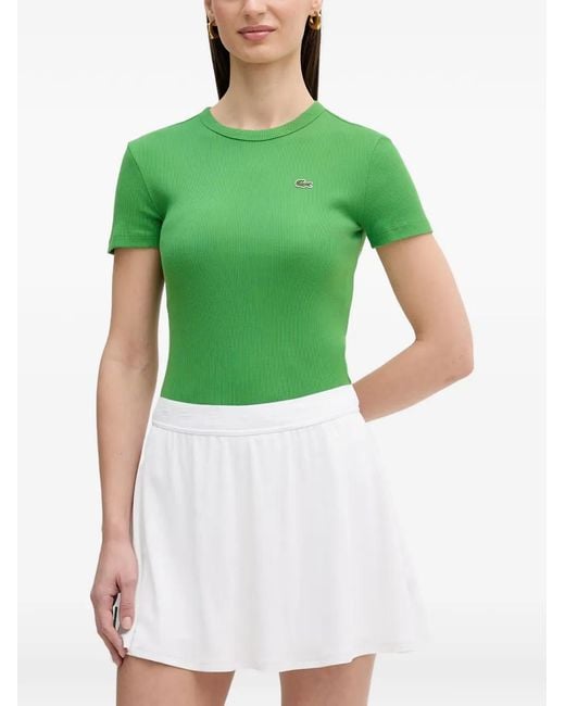 Lacoste Green Logo-Patch T-Shirt