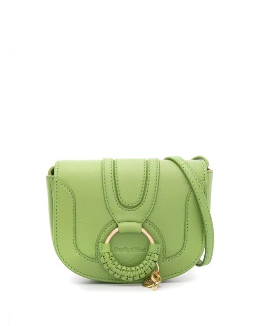See By Chloé Green Hana Mini Leather Crossbody Bag