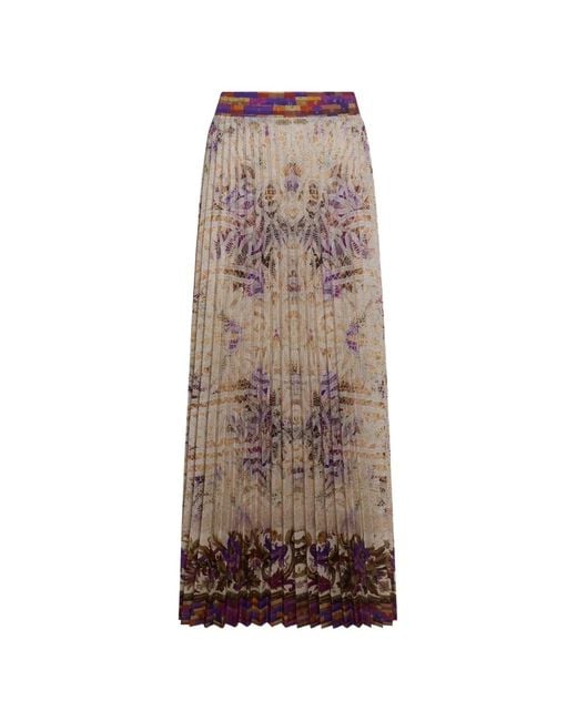 Pierre Louis Mascia Natural Ceto Pleated Maxi Skirt