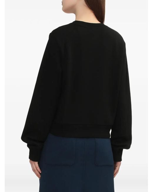 A Bathing Ape Black Cropped Logo Sweatshirt