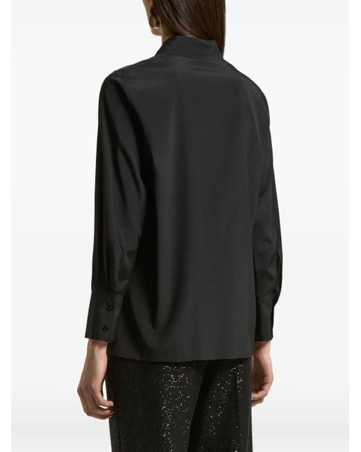 Peserico Blouse Met Lange Mouwen in het Black