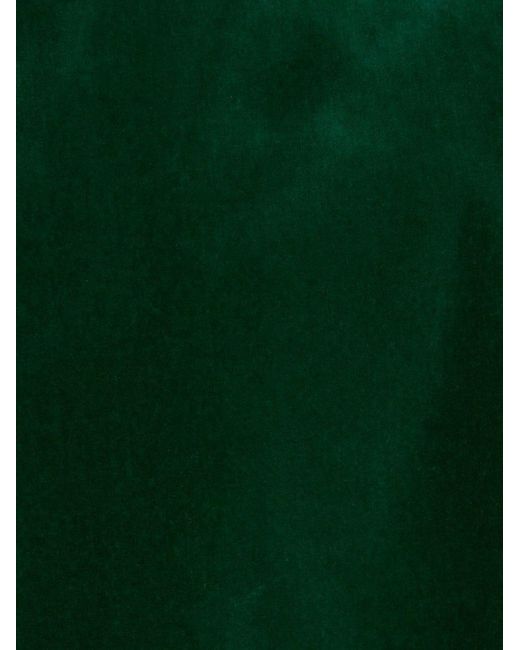 Etro Green Long-sleeved Velvet Double-breasted Blazer