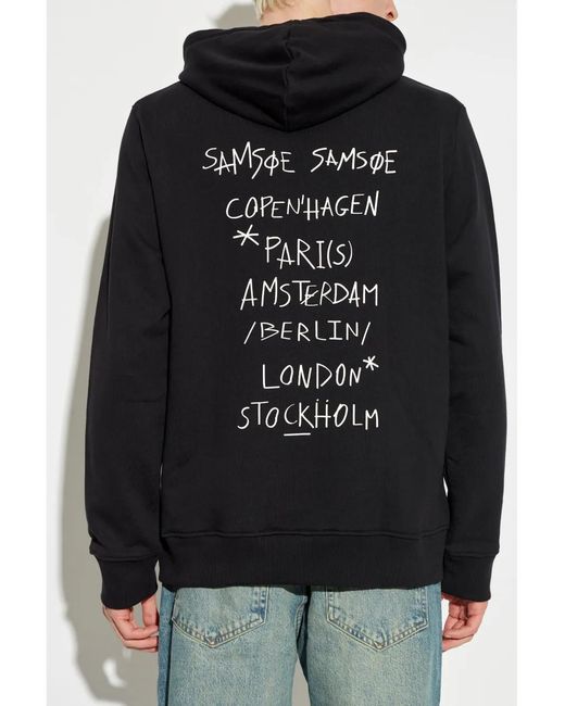 Samsøe & Samsøe Black Sacopenhagen Hoodie for men