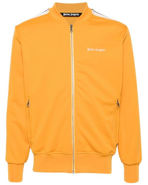 Palm Angels Orange Logo-Embroidered Track Jacket for men