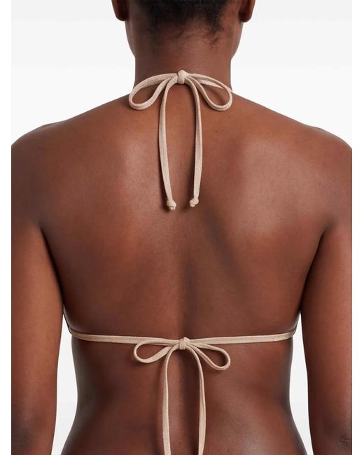 Mc2 Saint Barth White Leah Triangle Bikini Top