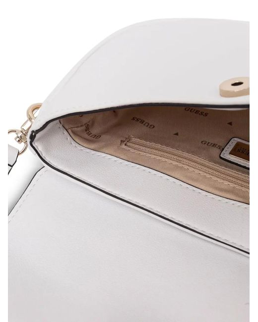 Guess White Cerelia Shoulder Bag