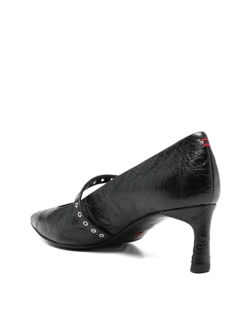 Halmanera Black 55Mm Studded Pointed-Toe Pumps