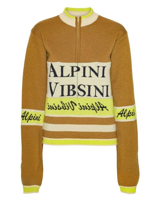 Henrik Vibskov ハーフジップ セーター Yellow