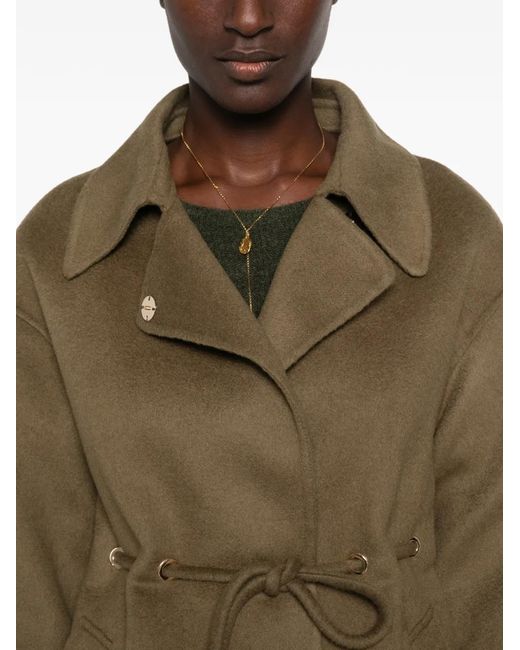 Ba&sh Green Drawstring-Waist Jacket