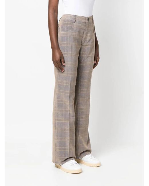 McQ Alexander McQueen Gray High-Waisted Flared Pants