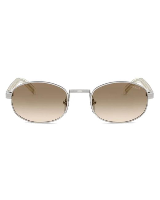 Prada ラウンドフレーム サングラス Natural