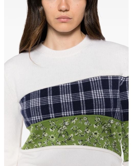 Loewe White X Cosima Von Bonin Patchwork Sweater